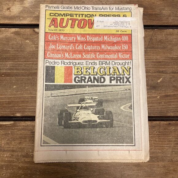 Lot of 11 Car Race Competition Press & Autoweek Newspapers 1964-1972 - Picture 11 of 12